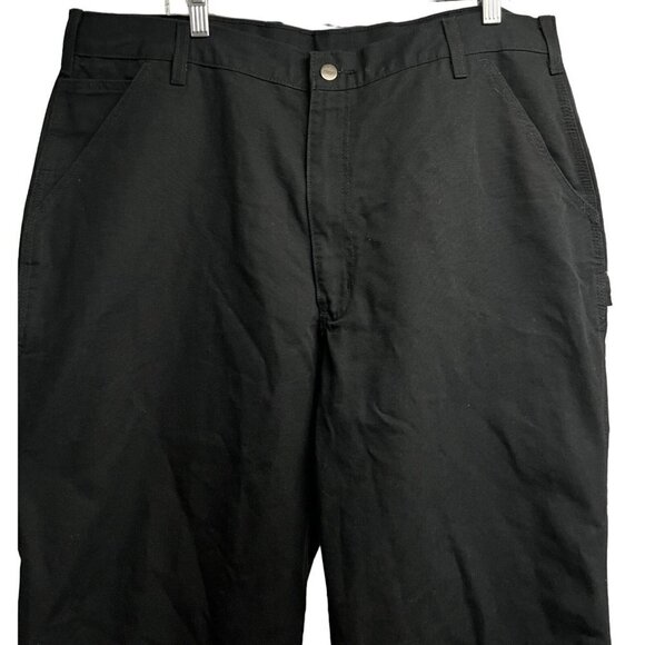 Carhartt Mens Black Duck Work Dungaree Loose Original Fit Denim Pants 40x34 New - Picture 4 of 8